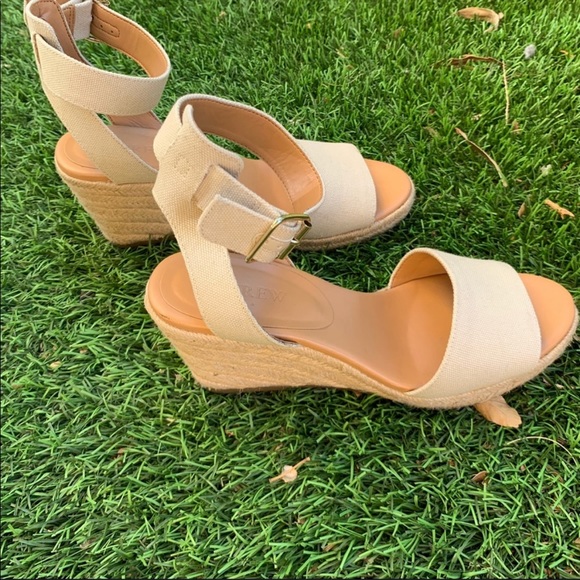 JCrew Tan Wedge Sandals - Picture 4 of 7